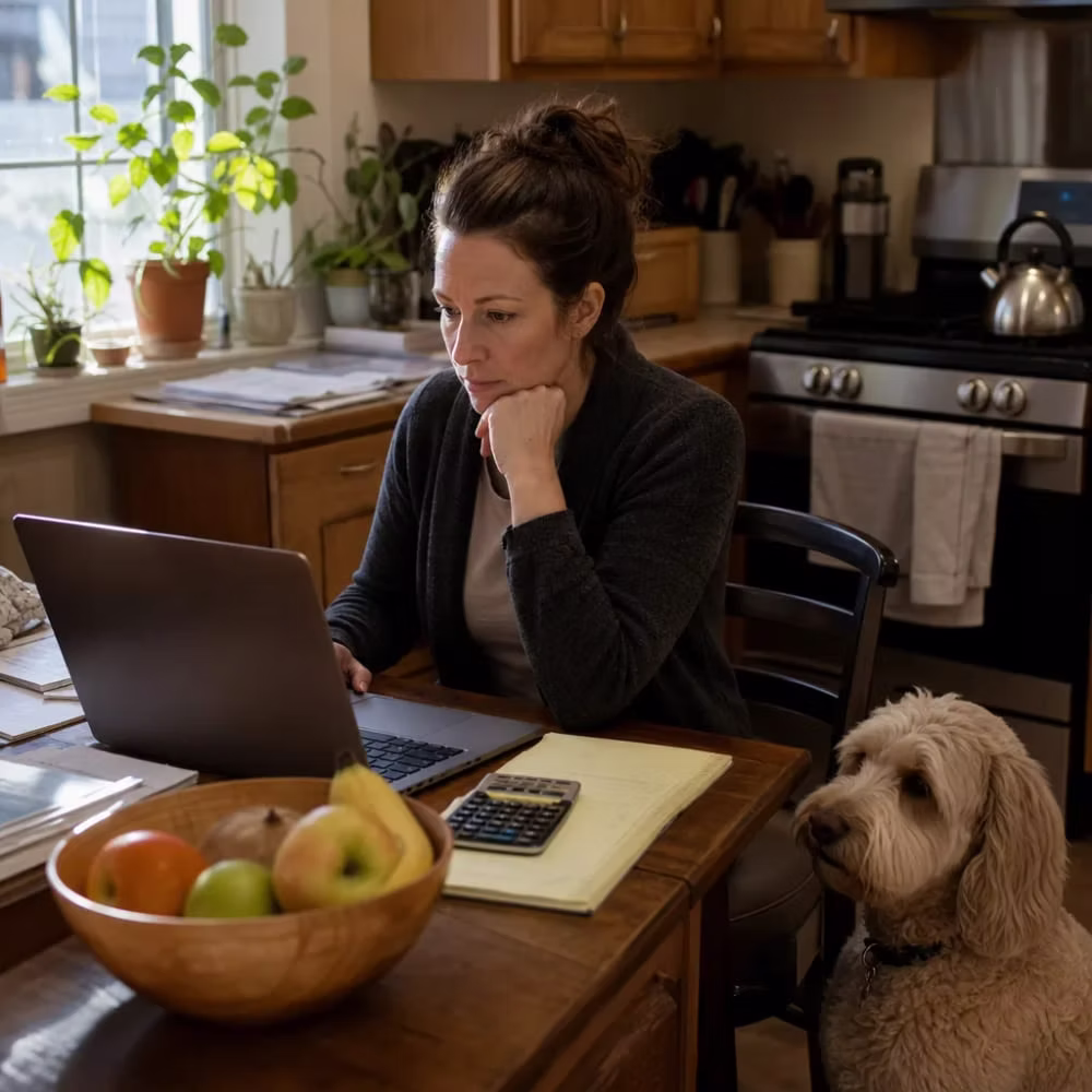 Business owner reviewing her multi-location website